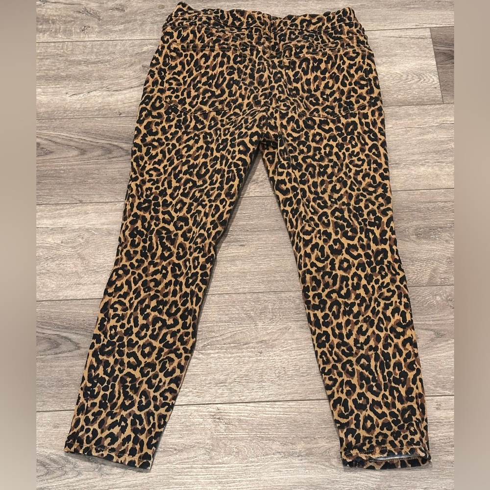 J. Crew factory 9 inch high rise skinny jean - leopard - 28 petite - Picture 4 of 6